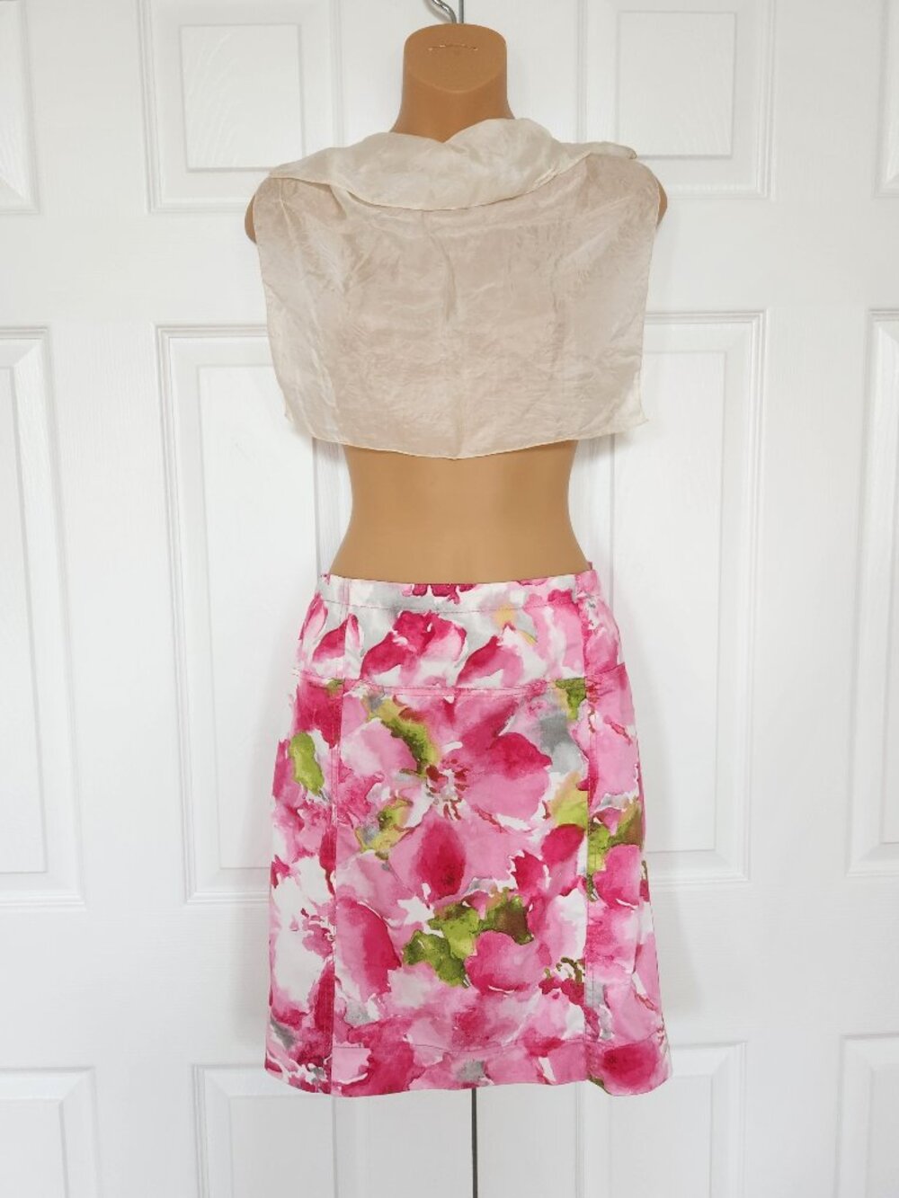ANNE KLEIN WOMENS SKIRT SZ 6 ABSTRACT COLORFUL  SKIRT